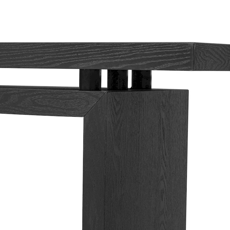 Console en plaqué frêne, style moderne simple, avec plateau au design astucieux, convient pour entrée, couloir