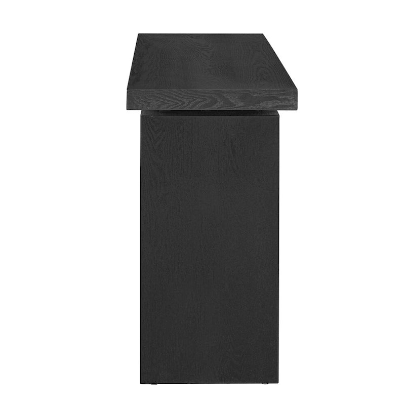 Console en plaqué frêne, style moderne simple, avec plateau au design astucieux, convient pour entrée, couloir