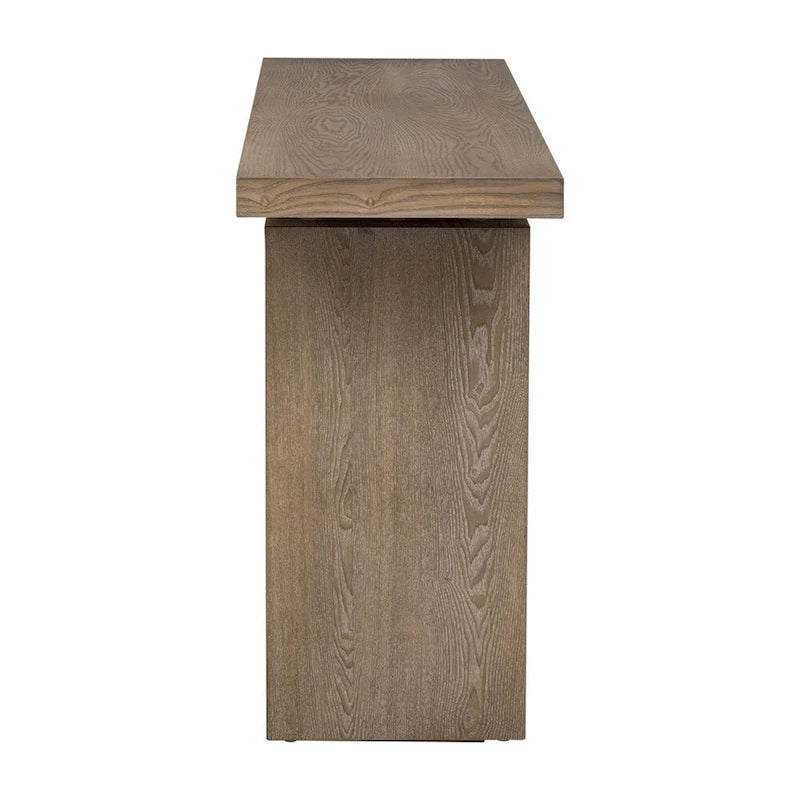 Console en plaqué frêne, style moderne simple, avec plateau au design astucieux, convient pour entrée, couloir