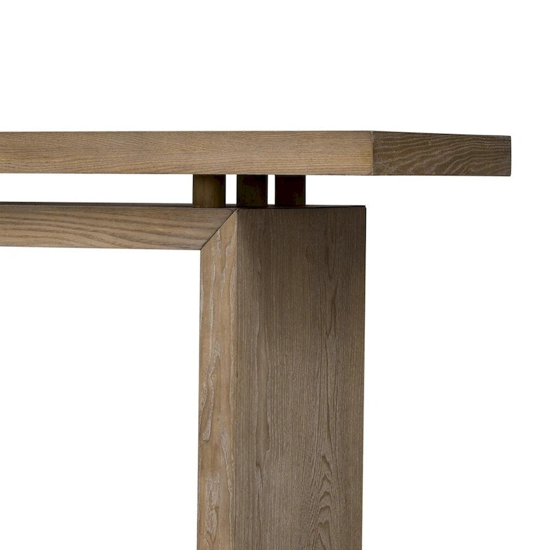 Console en plaqué frêne, style moderne simple, avec plateau au design astucieux, convient pour entrée, couloir