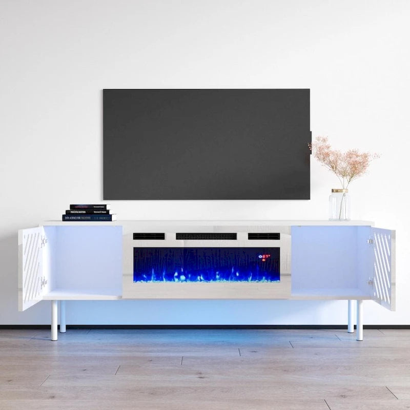 Meuble TV avec cheminée électrique WH-EF 63 Laser
