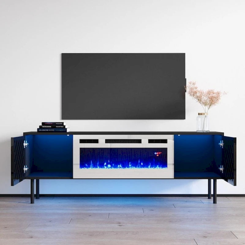 Meuble TV avec cheminée électrique WH-EF 63 Laser