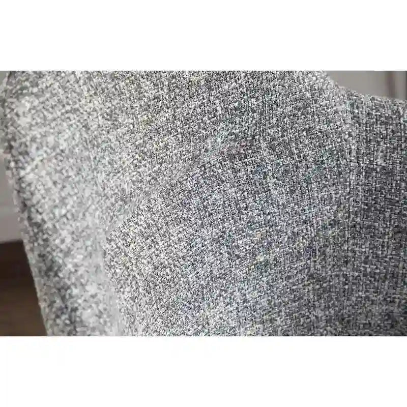 Chaise de salle à manger d'appoint industrielle capitonnée avec pieds en métal noir