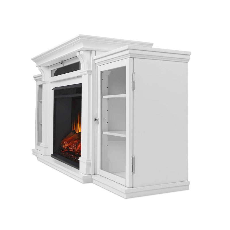 Cheminée électrique Calie 67 avec meuble TV blanc de Real Flame
