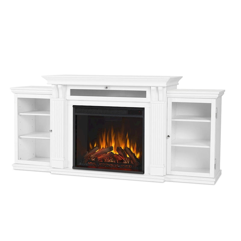 Cheminée électrique Calie 67 avec meuble TV blanc de Real Flame