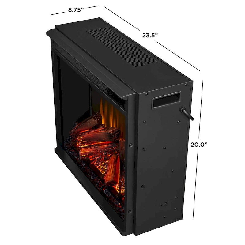 Cheminée électrique Calie 67 avec meuble TV blanc de Real Flame
