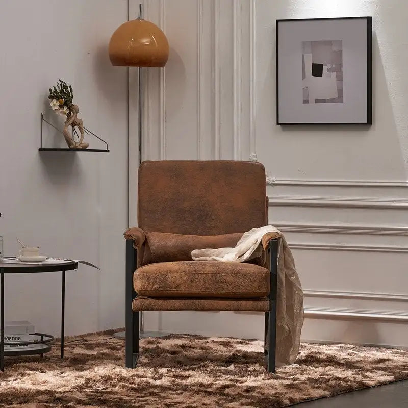 Chaise de loisirs moderne à armature en fer simple