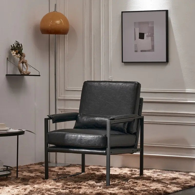 Chaise de loisirs moderne à armature en fer simple