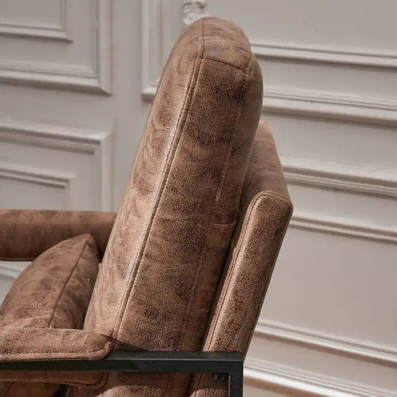 Chaise de loisirs moderne à armature en fer simple