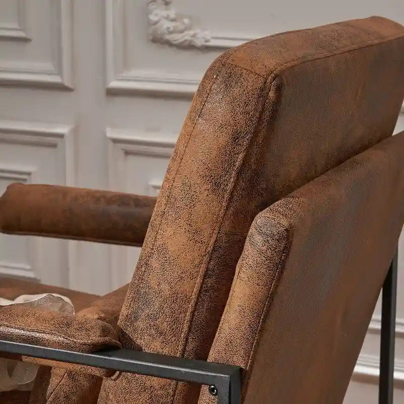 Chaise de loisirs moderne à armature en fer simple