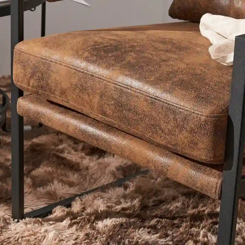 Chaise de loisirs moderne à armature en fer simple