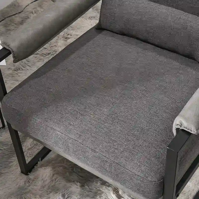Chaise de loisirs moderne à armature en fer simple