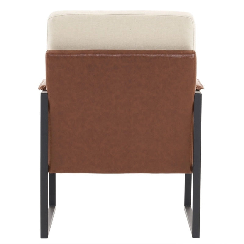 Chaise de loisirs moderne à armature en fer simple