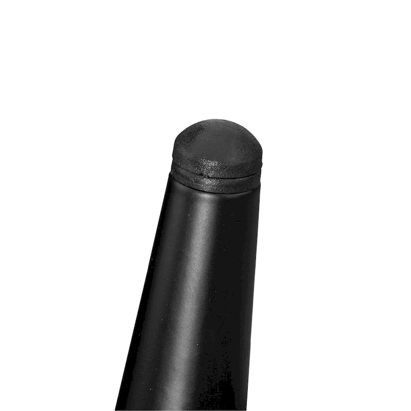 Table de chevet à 3 tiroirs en acier avec poignées rondes Noir Blanc