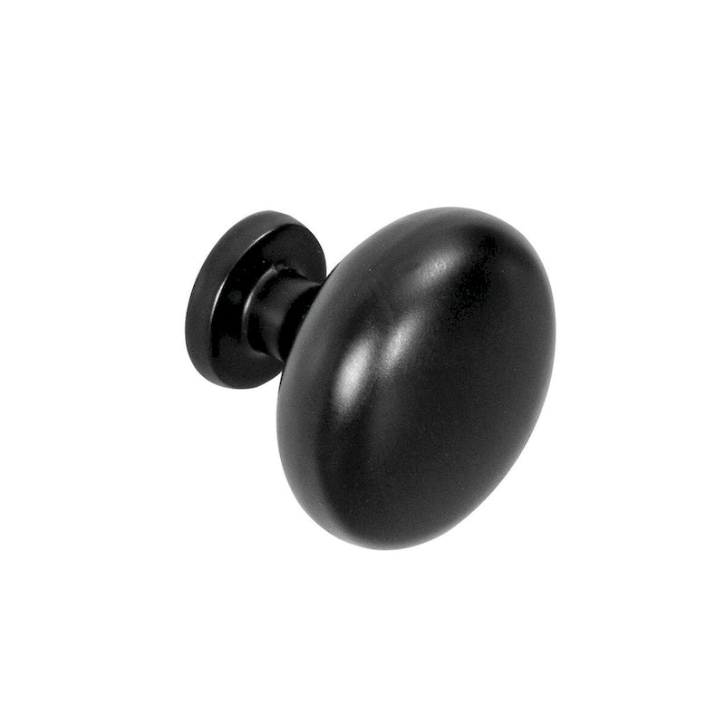 Table de chevet à 3 tiroirs en acier avec poignées rondes Noir Blanc