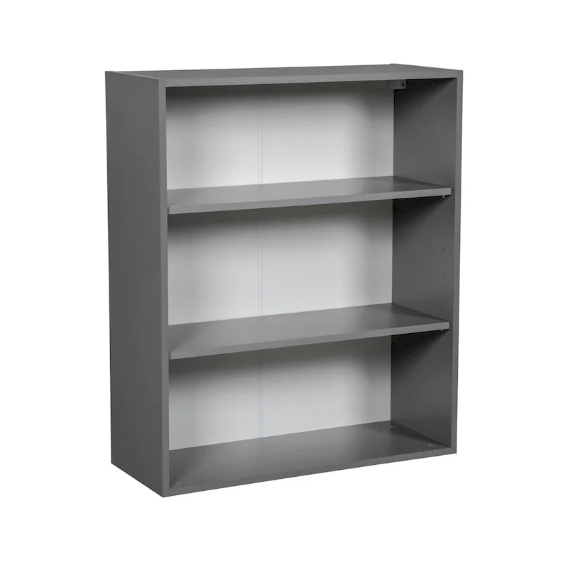 Meuble Haut mural 36 x 36 - Double porte - Gris - 36 x 36 x 12