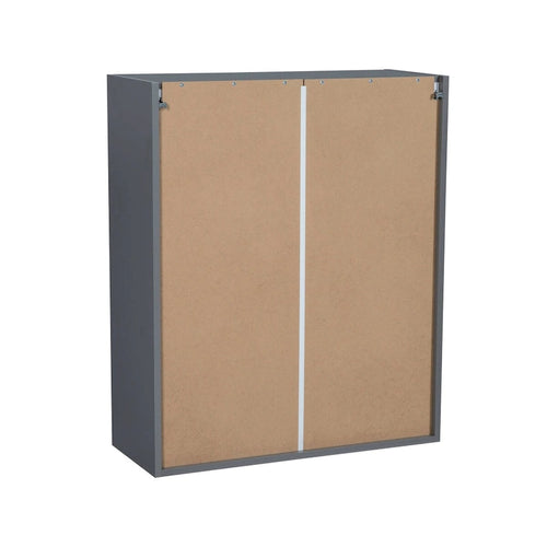 Meuble Haut mural 36 x 36 - Double porte - Gris - 36 x 36 x 12