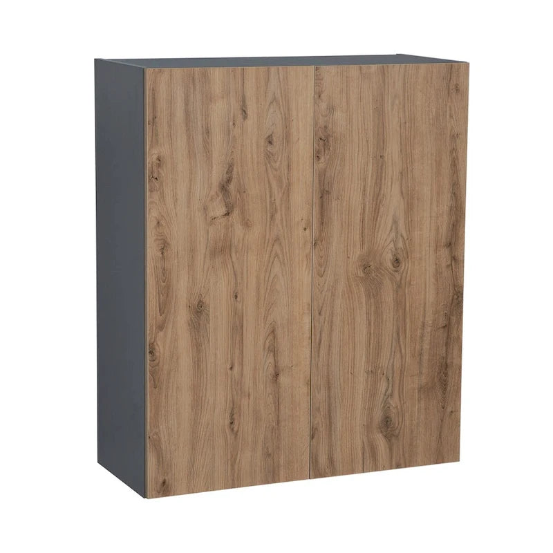 Meuble Haut mural 36 x 36 - Double porte - Gris - 36 x 36 x 12