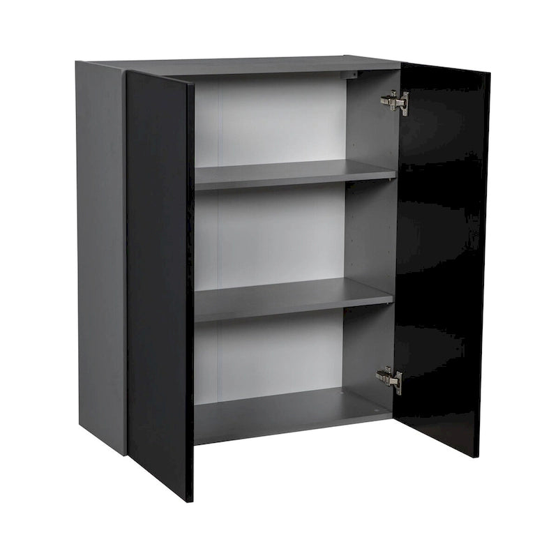 Meuble Haut mural 36 x 36 - Double porte - Gris - 36 x 36 x 12