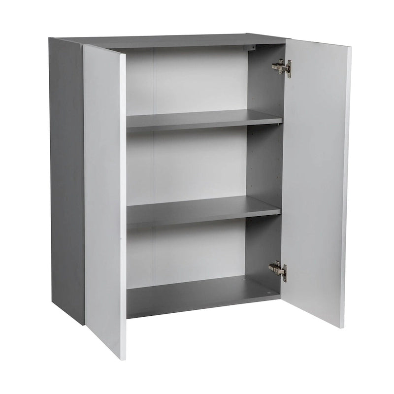 Meuble Haut mural 36 x 36 - Double porte - Gris - 36 x 36 x 12
